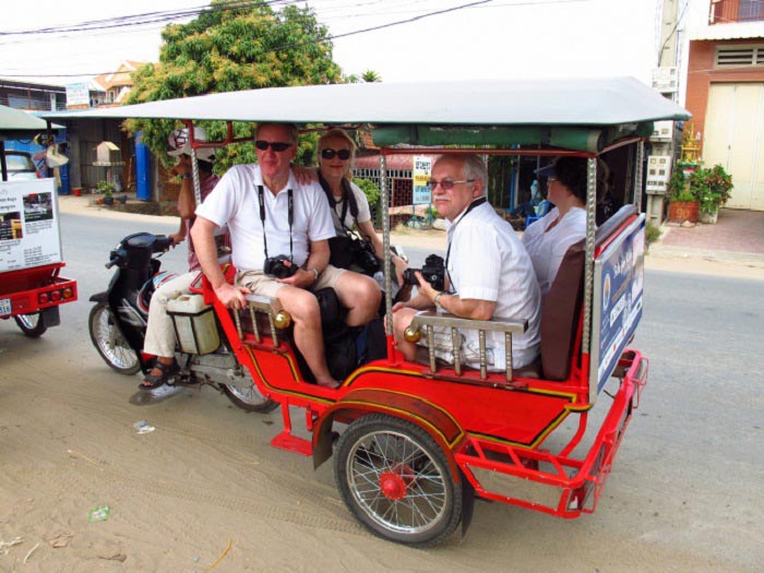 Xe tuk tuk ở Campuchia